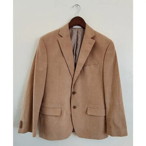 Michael Kors Corduroy Men's Sport Coat Blazer Tan Sz‎ 40R Two Button 100% Cotton